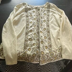 Logo Lavish large embroidered long sleeve shirt. GUC.